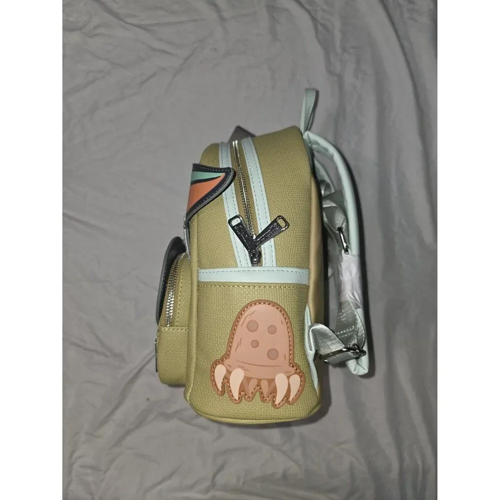 NWT Star Wars The Child Grogu w/ crab Mini Backpack Loungefly Disney bag!